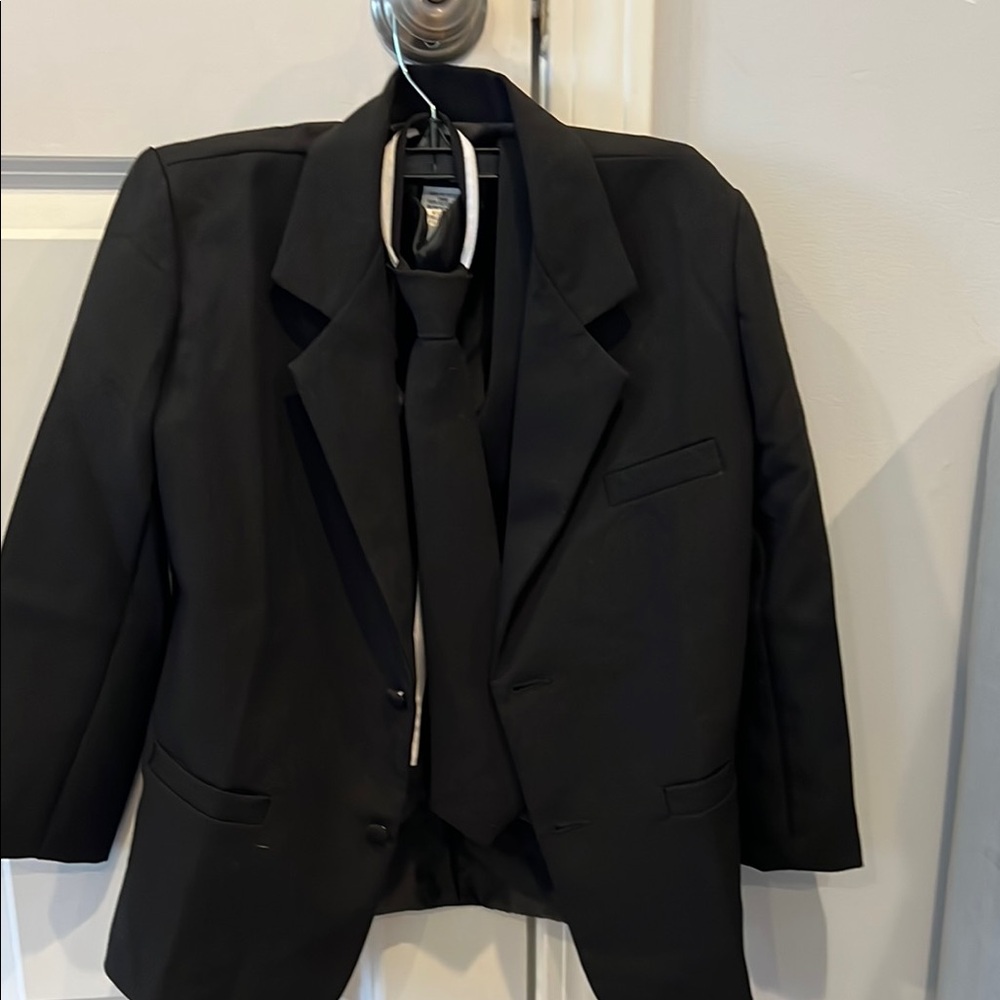 Black Suit Jacket with Tie